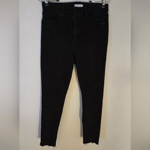 Sofia Jeans Black Raw Hem Skinnies Size 6S